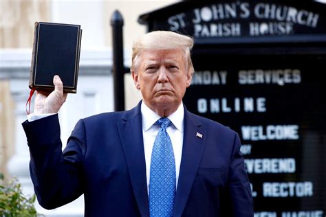 trump holding the bible